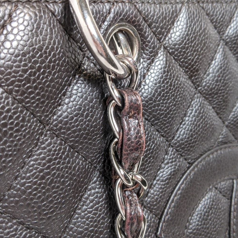 SOLD Chanel Dark Brown Grand Shopping Tote - Picture 2 of 7